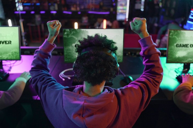 Pretty Gaming multi-camera live studio with professional dealers, chip trays, and real-time settlement display